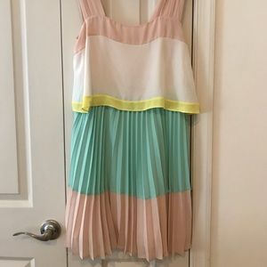 Anthropologie Maeve Tiered Sorbet Dress